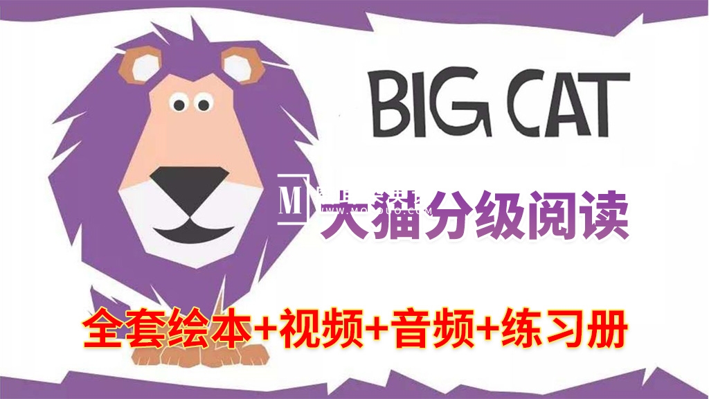 《Big Cat》大猫英语分级阅读全套476册绘本PDF+289集视频+配套音频+配套练习册，百度网盘下载！-磨耳朵英语